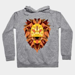 Lion lowpoly with gradient combination Hoodie